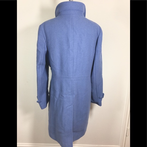 periwinkle wool coat